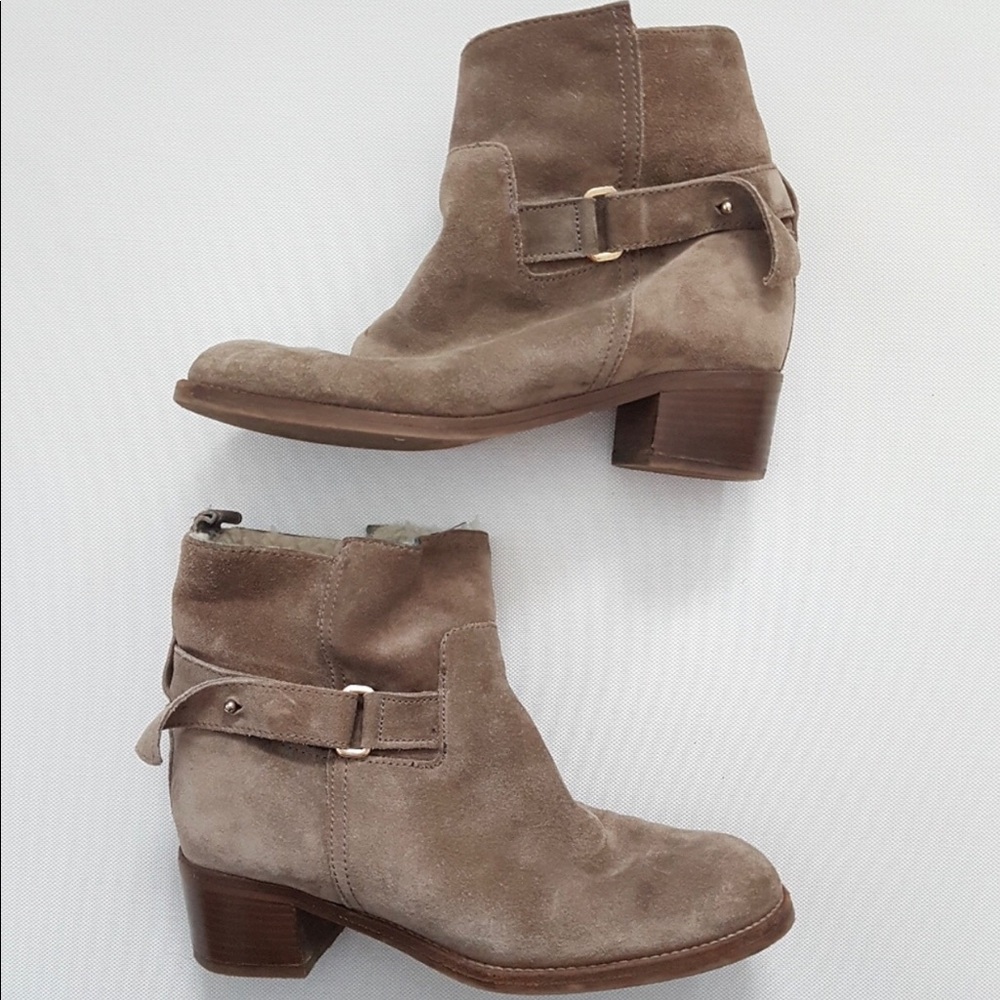 J. Crew Parker Suede Shearling Lined Boots